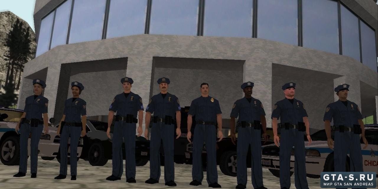 Пак полиции для GTA SA - NYPD skins samp